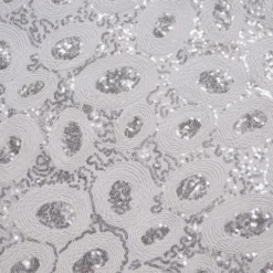 Sienna Design Table Linen in Silver and White