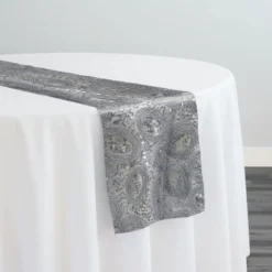 Sienna Design Table Runner in Silver