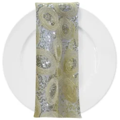 Sienna Design (w/ Poly Lining) Table Napkin in Ivory