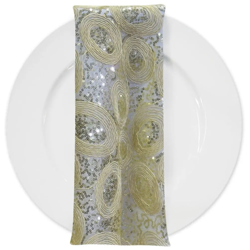 Sienna Design (w/ Poly Lining) Table Napkin in Ivory
