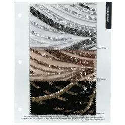 Skyfall Sequins Table Linen in Silver and Silver