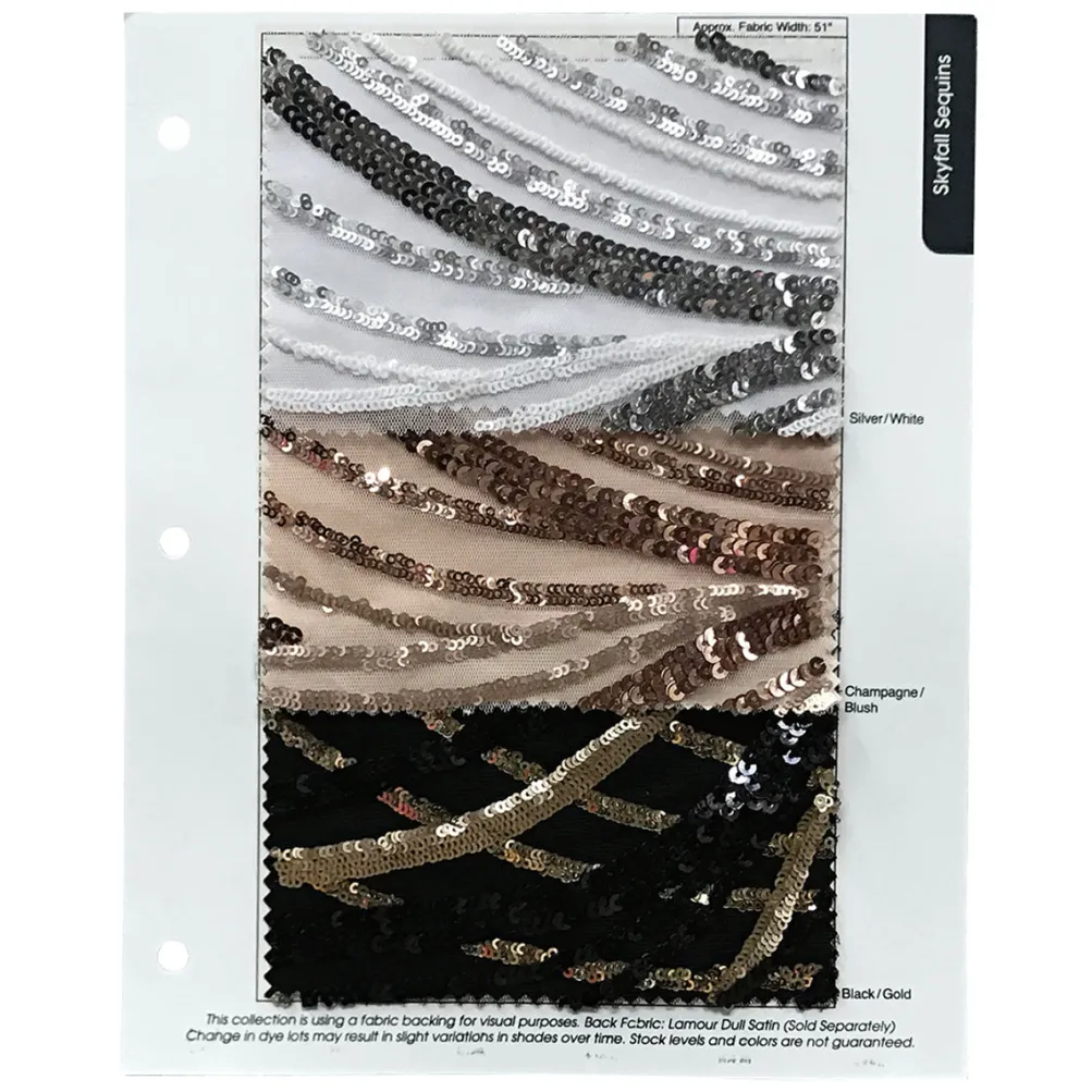 Skyfall Sequins Table Runner in Champagne and Blush