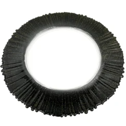 Solar - Glass Charger Plate in Black/Gold (Item # 0309-B)