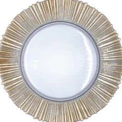 Solar - Glass Charger Plate in Gold (Item # 0309-B)