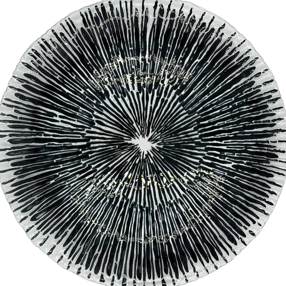 Solaris - Glass Charger Plate in Black (Item # 0426)