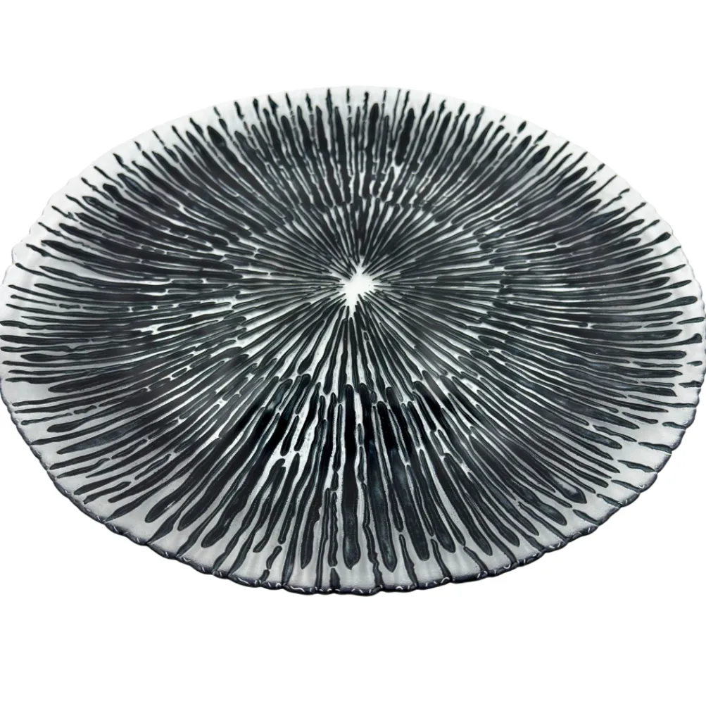 Solaris - Glass Charger Plate in Black (Item # 0426)
