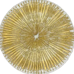 Solaris - Glass Charger Plate in Gold (Item # 0426)