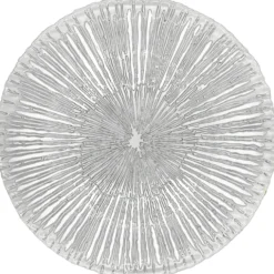 Solaris - Glass Charger Plate in Silver (Item # 0426)