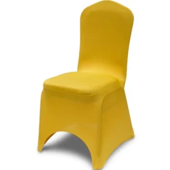 Spandex Banquet Chair Cover in Yellow