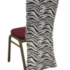Spandex Chair Back - Zebra