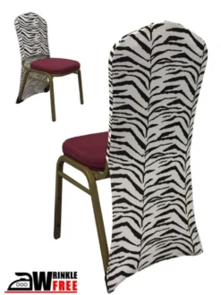 Spandex Chair Back - Zebra