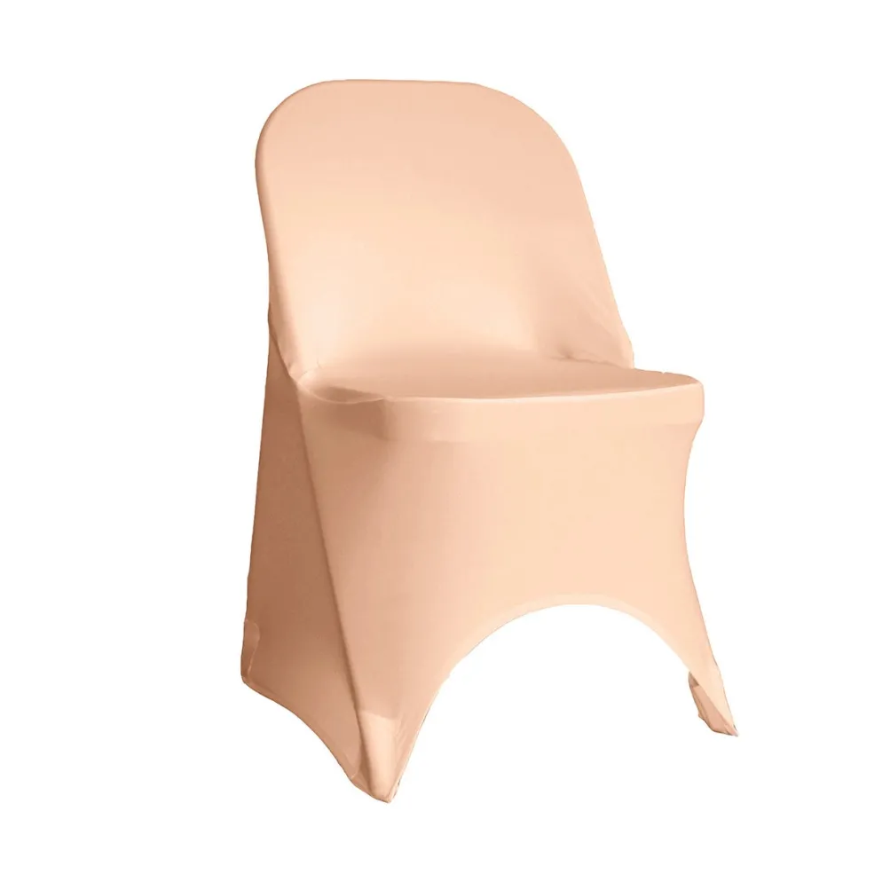Spandex Folding Chair Cover in Peach