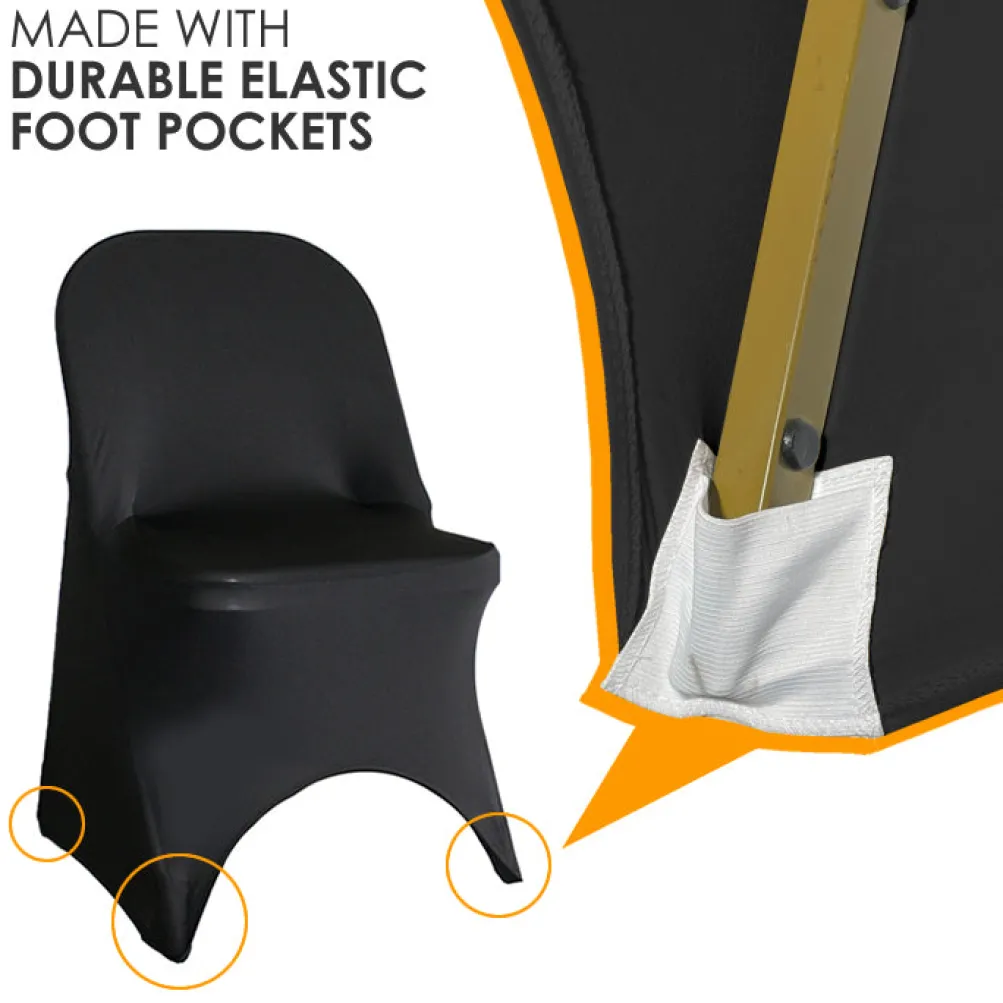 Spandex Folding Chair Cover in Peach