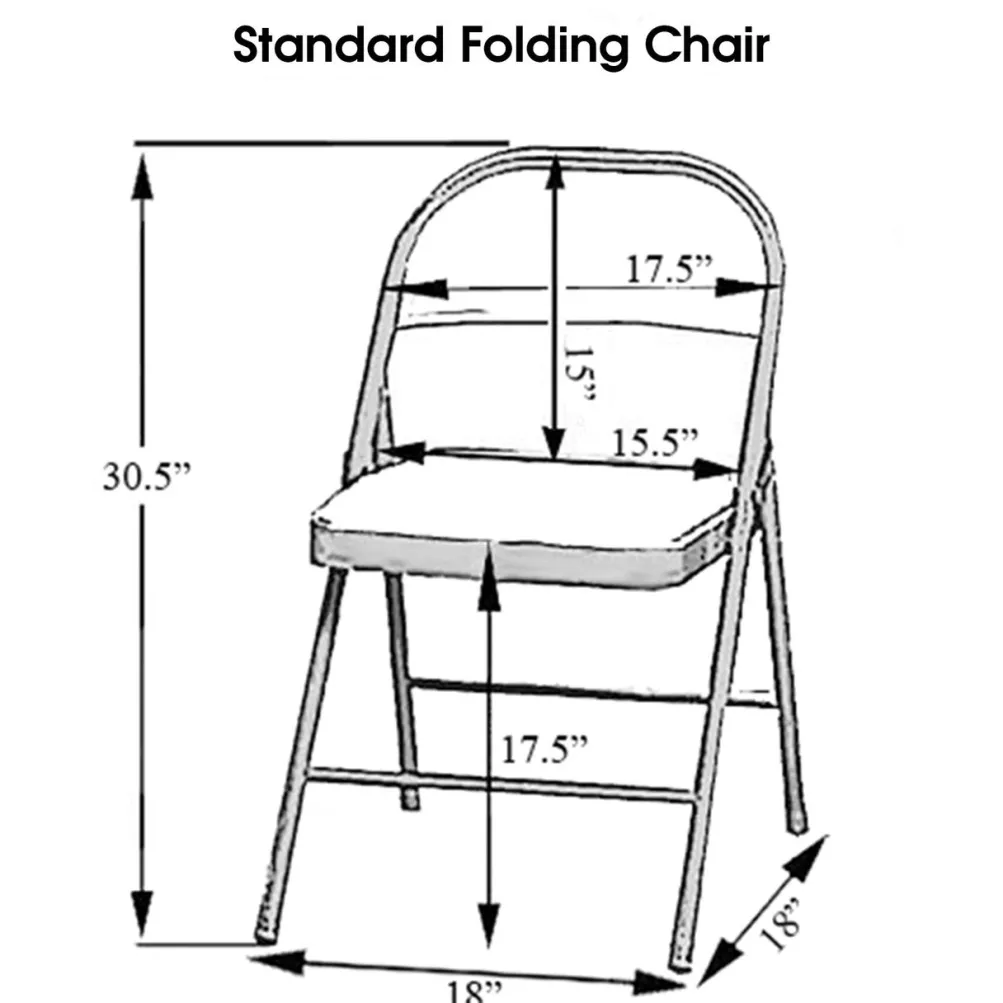 Spandex Folding Chair Cover in Peach
