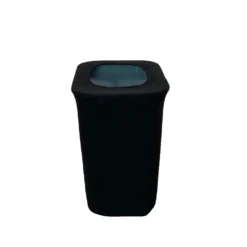 Spandex 7 Gallon Office Trash Can Cover in Black