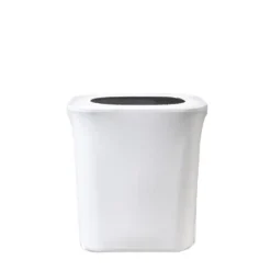Spandex 7 Gallon Office Trash Can Cover in White