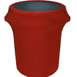 Spandex 32 Gallon Trash Can Cover in Red