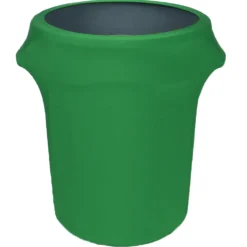 Spandex 32 Gallon Trash Can Cover in Emerald Green