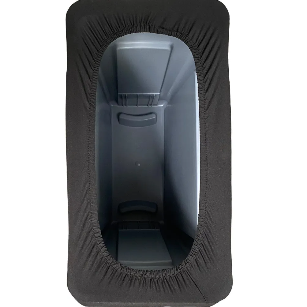 Spandex (Slim Jim) 23 Gallon Trash Can Cover in Black