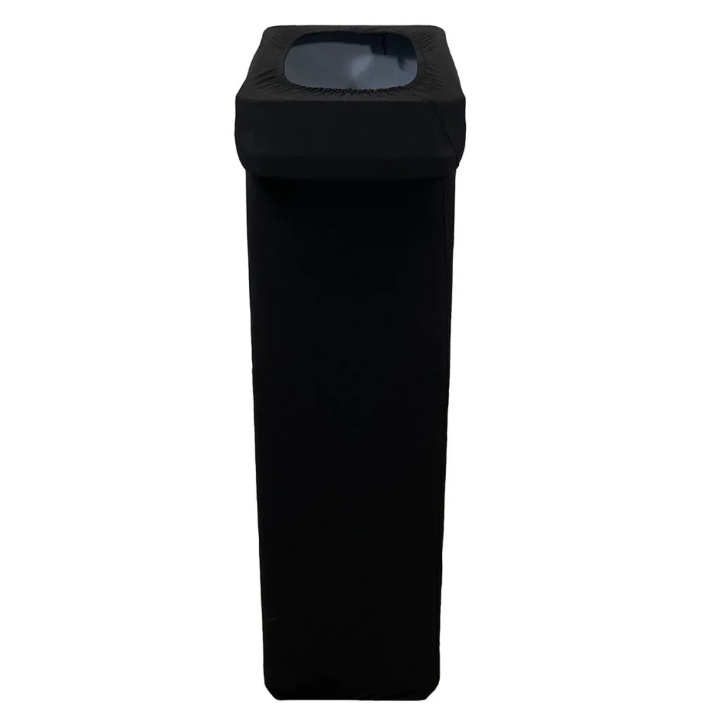 Spandex (Slim Jim) 23 Gallon Trash Can Cover in Black