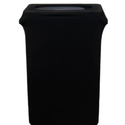 Spandex (Slim Jim) 23 Gallon Trash Can Cover in Black