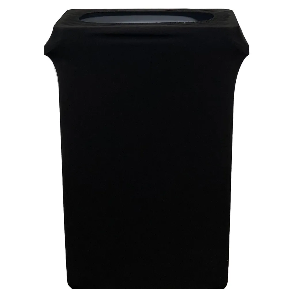 Spandex (Slim Jim) 23 Gallon Trash Can Cover in Black