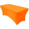 Spandex (6'x30") Banquet Table Cover in Orange