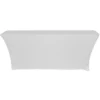 Spandex (6'x18") Classroom Banquet Table Cover in White