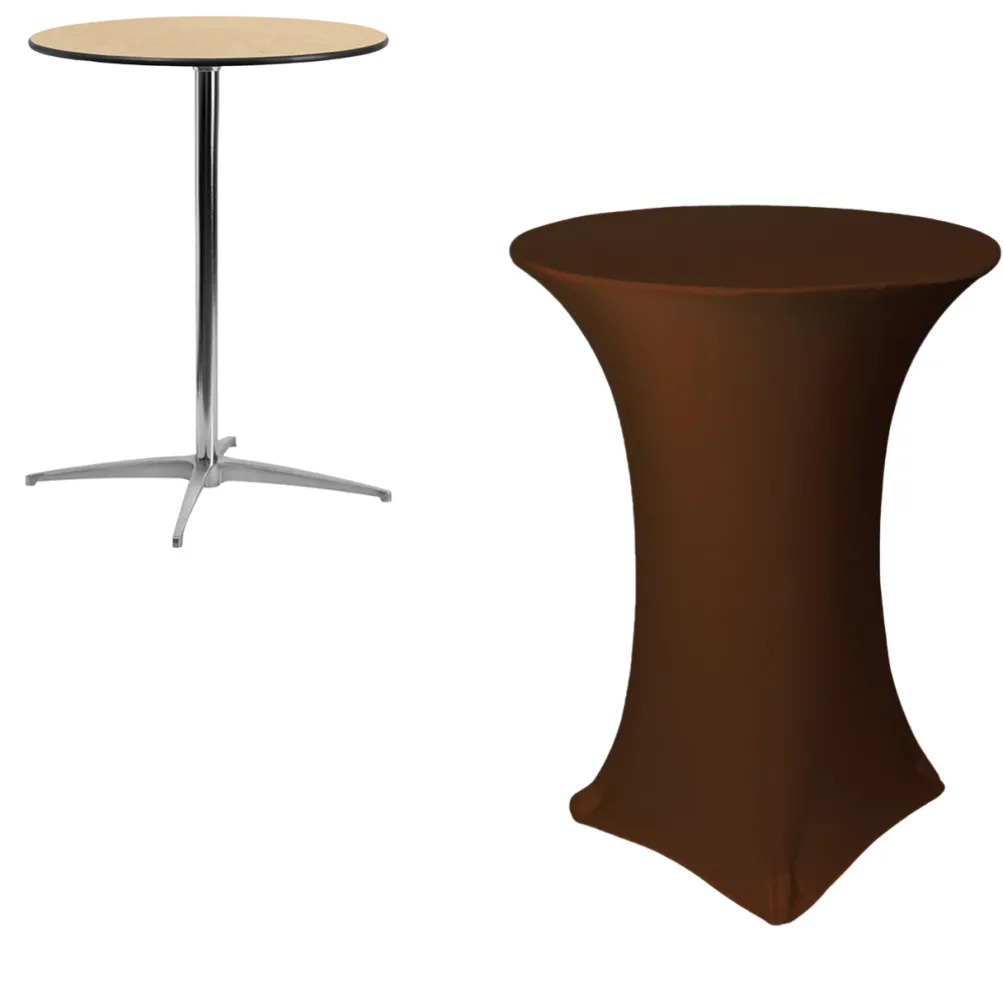 Spandex (30"x42") Highboy Cover in Chocolate Brown