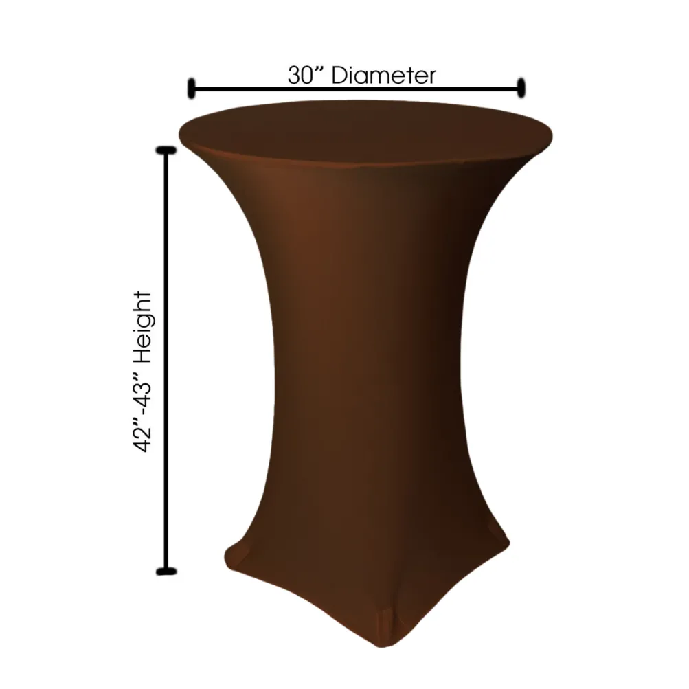 Spandex (30"x42") Highboy Cover in Chocolate Brown