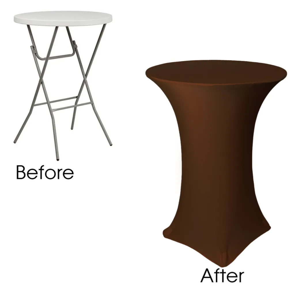 Spandex (30"x42") Highboy Cover in Chocolate Brown