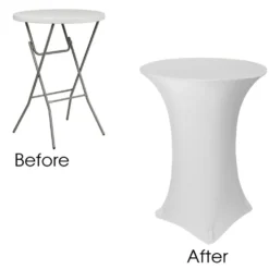 Spandex (30"x42") Highboy Cover in White
