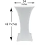 Spandex (24"x42") Highboy Cover in White