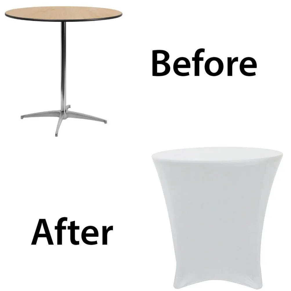Spandex (30"x30") Lowboy Cover in White