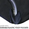 Spandex (8'x30" Open Back) Banquet Table Cover in Black