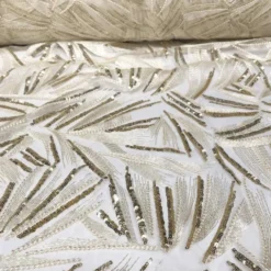 Sparkle Sequins Table Linen in Ivory
