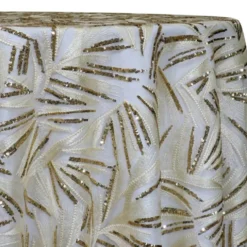 Sparkle Sequins Table Linen in Ivory