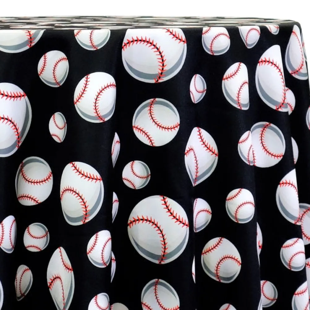 Sports (Poly Print) Table Linen Baseball