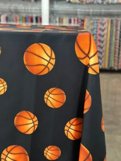 Sports (Poly Print) Table Linen Basketball