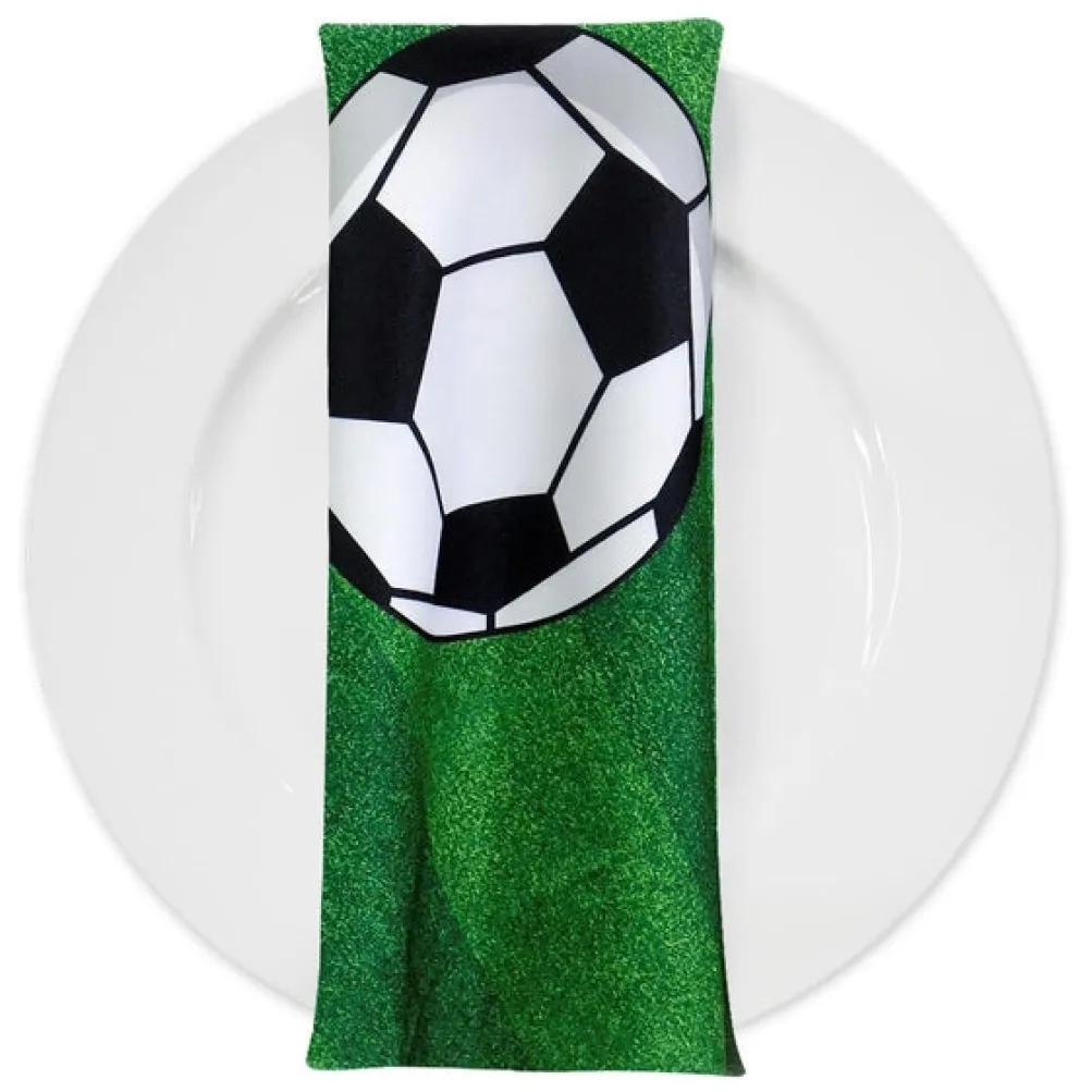 Sports (Poly Print) Table Napkin in Soccer