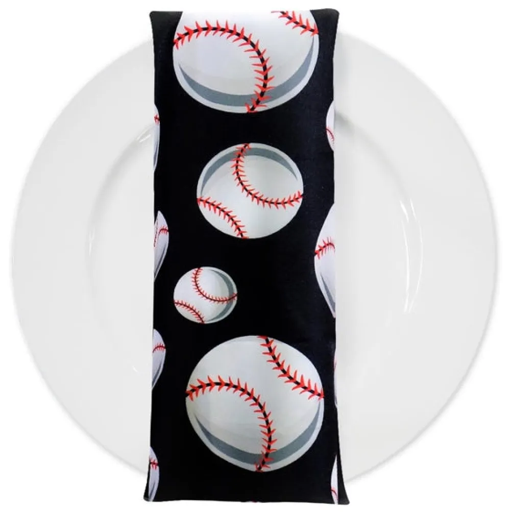 Sports (Poly Print) Table Napkin in Baseball