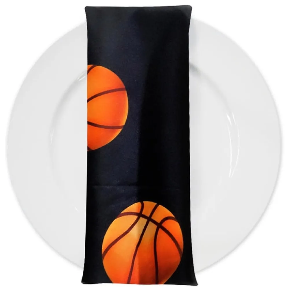 Sports (Poly Print) Table Napkin in Basketball