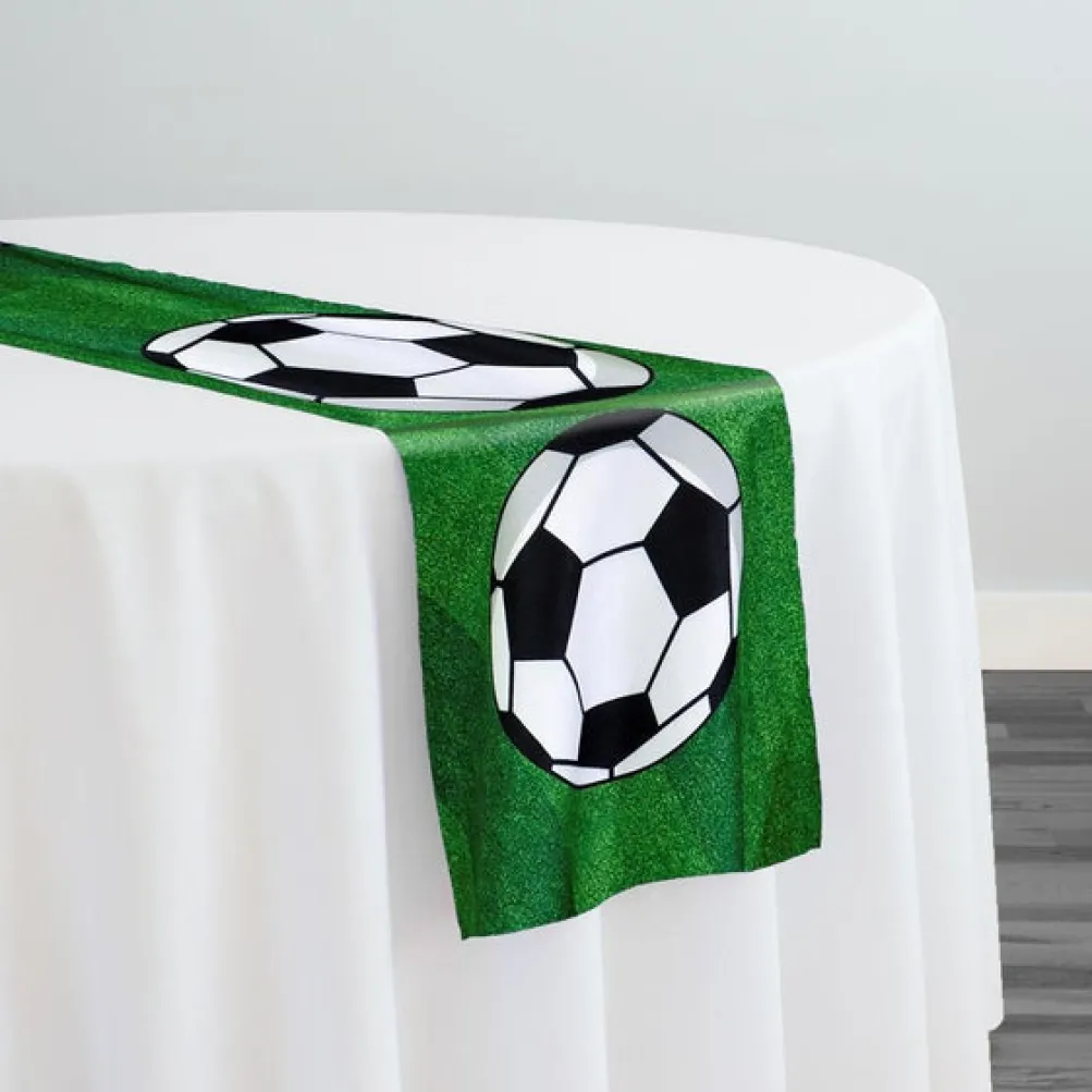 Sports (Poly Print) Table Runner in Soccer