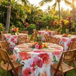 Spring Blossom (Poly Print) Table Linen