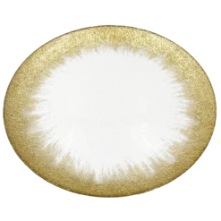 Stardust - Glass Charger Plate in Gold (Item # 0277)