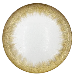 Stardust - Glass Charger Plate in Gold (Item # 0277)