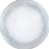 Stardust - Glass Charger Plate in Silver (Item # 0277)