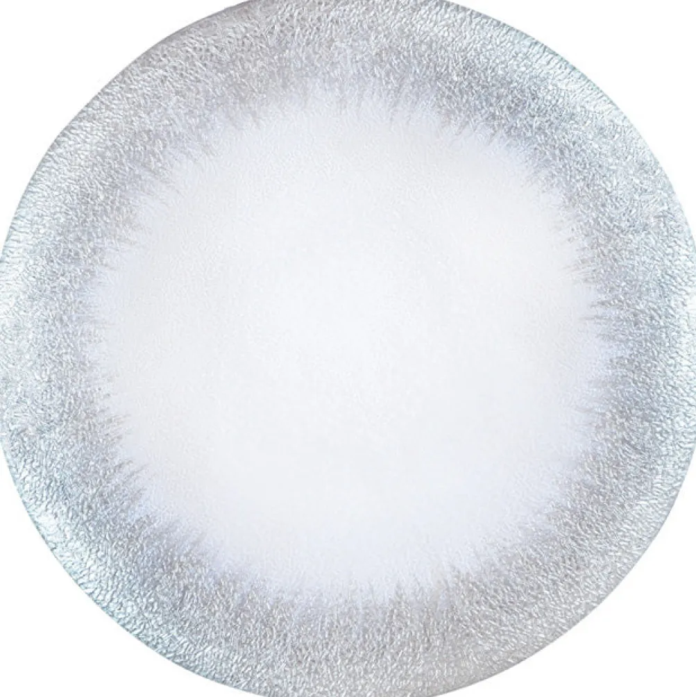 Stardust - Glass Charger Plate in Silver (Item # 0277)