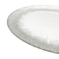 Stardust - Glass Charger Plate in Silver (Item # 0277)