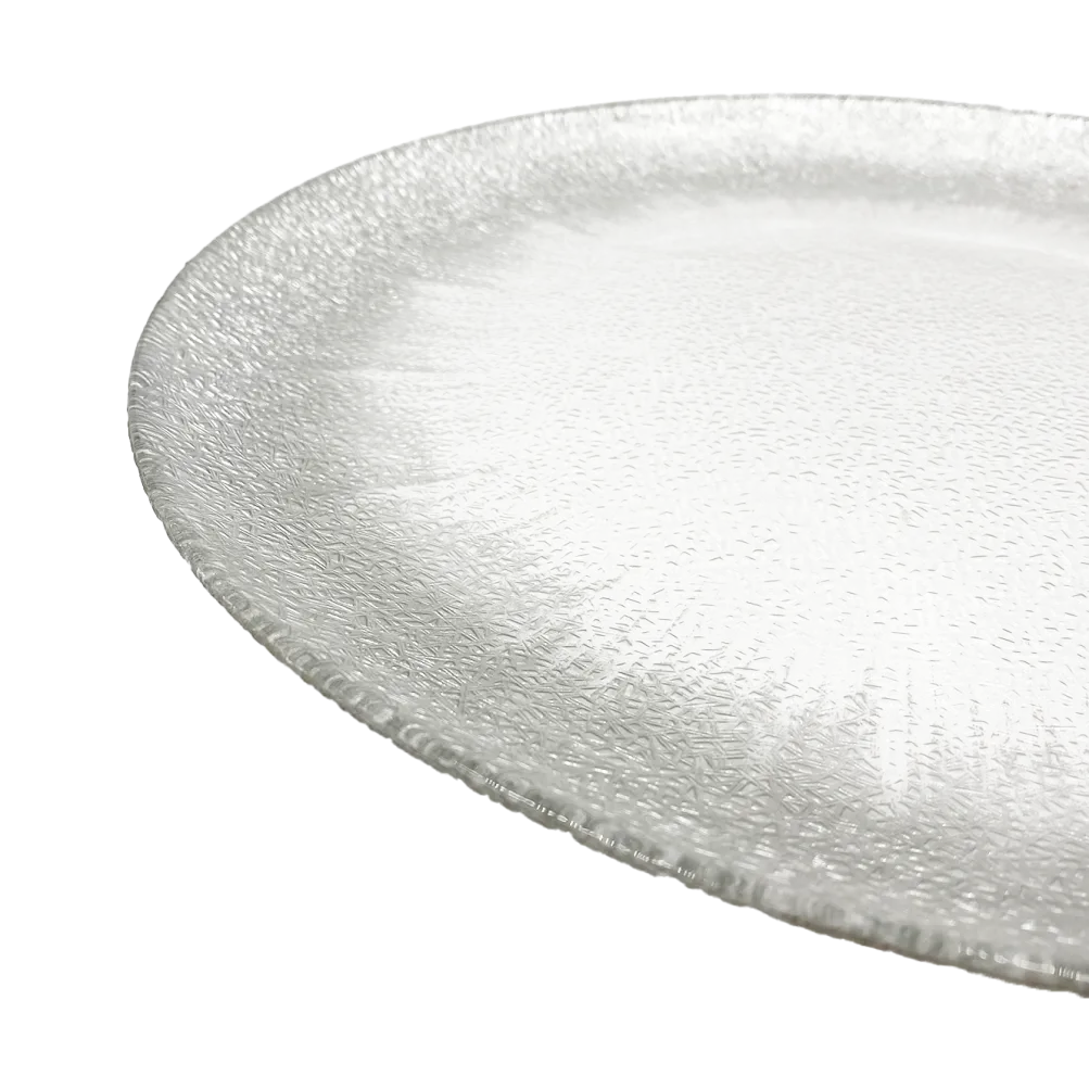 Stardust - Glass Charger Plate in Silver (Item # 0277)